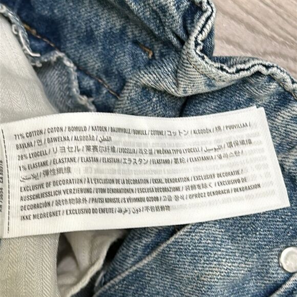 Abercrombie & Fitch‎ High Rise Cropped Mom Jeans Paper Bag Waist Size 31 - Picture 12 of 12